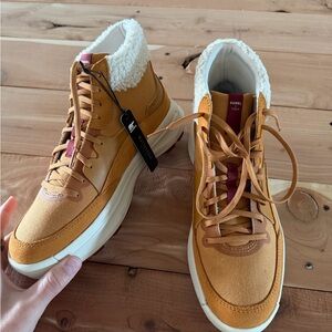 Sorel Women's Mustard High-Top Sneakers